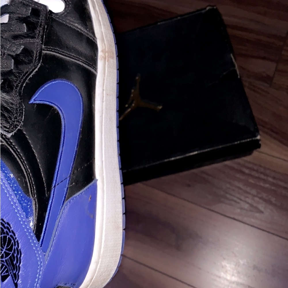 jordan 1 high top blue white and black